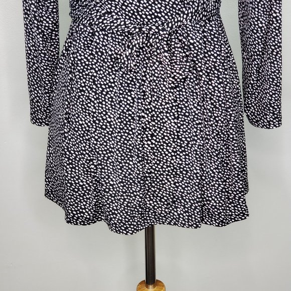 Oh Baby by Motherhood Irregular Polka Dot Tie Back Maternity Top Size L - Picture 9 of 14